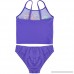 iEFiEL Girls Zebra Leopard Beach Holiday Tankini Swim Briefs Set Purple B0711T3YPL
